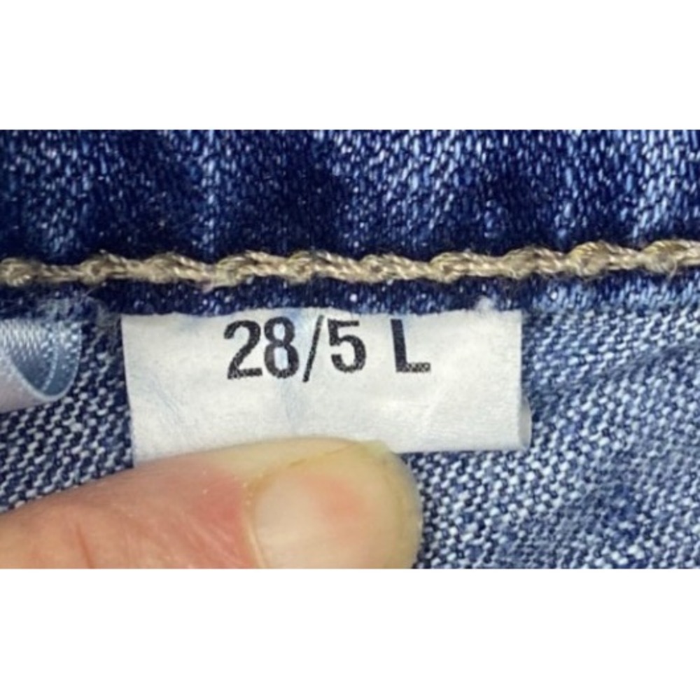 Cruel Denim Jayley Flare Jeans Womens 28/5 L Blue Excellent Contrast Stitch - Picture 4 of 9